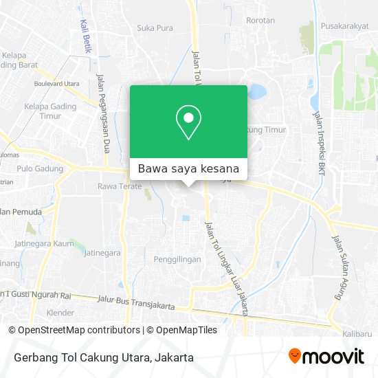 Peta Gerbang Tol Cakung Utara