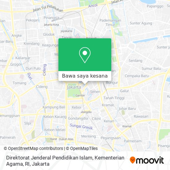 Peta Direktorat Jenderal Pendidikan Islam, Kementerian Agama, RI