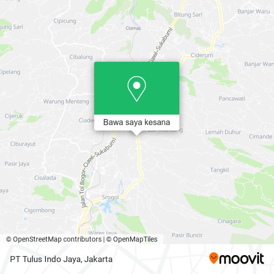 Peta PT Tulus Indo Jaya