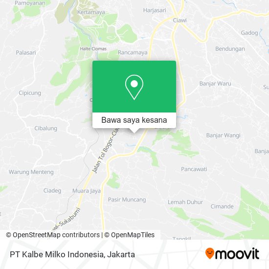 Peta PT Kalbe Milko Indonesia