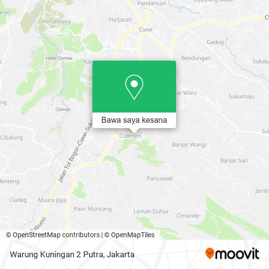 Peta Warung Kuningan 2 Putra