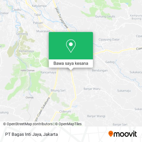 Peta PT Bagas Inti Jaya