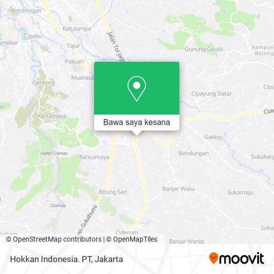 Peta Hokkan Indonesia. PT