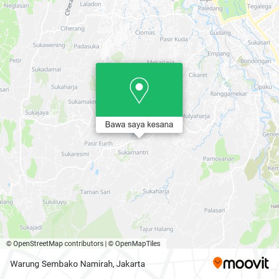 Peta Warung Sembako Namirah