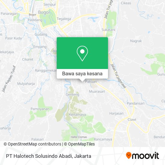Peta PT Halotech Solusindo Abadi