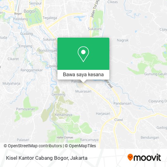 Peta Kisel Kantor Cabang Bogor