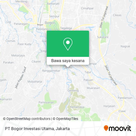 Peta PT Bogor Investasi Utama