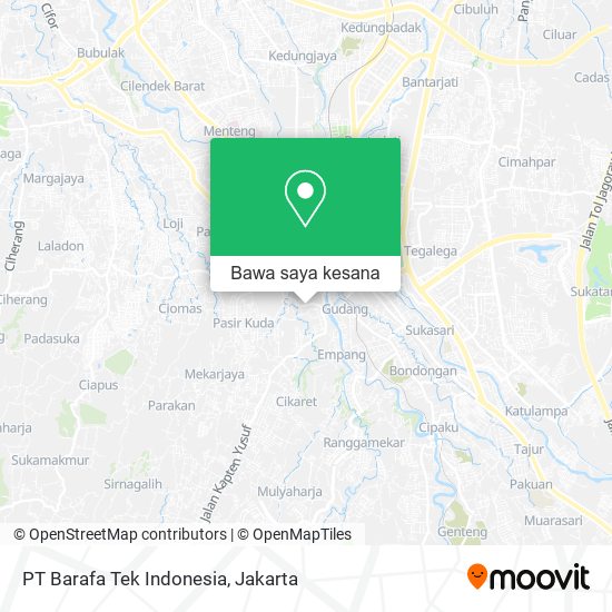 Peta PT Barafa Tek Indonesia