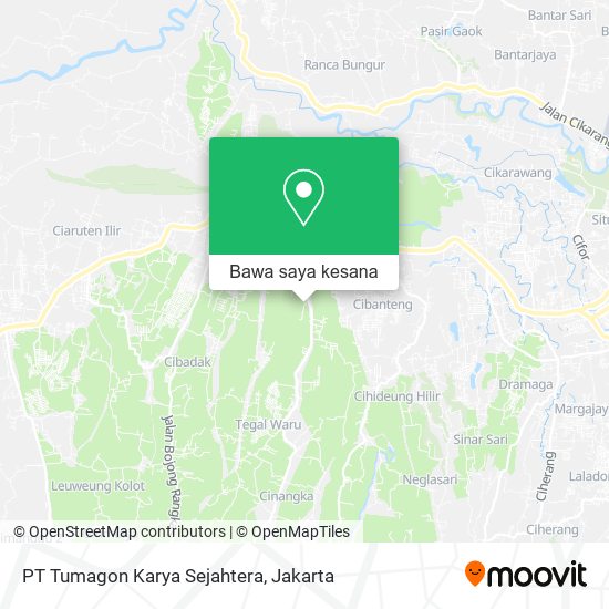 Peta PT Tumagon Karya Sejahtera