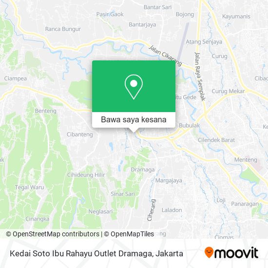 Peta Kedai Soto Ibu Rahayu Outlet Dramaga