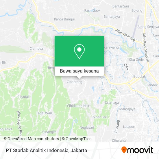 Peta PT Starlab Analitik Indonesia