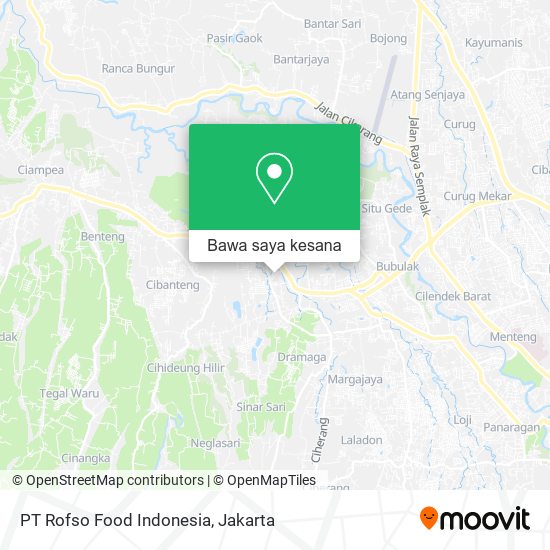 Peta PT Rofso Food Indonesia