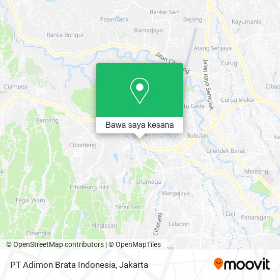 Peta PT Adimon Brata Indonesia