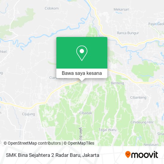 Peta SMK Bina Sejahtera 2 Radar Baru