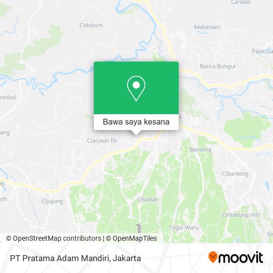 Peta PT Pratama Adam Mandiri