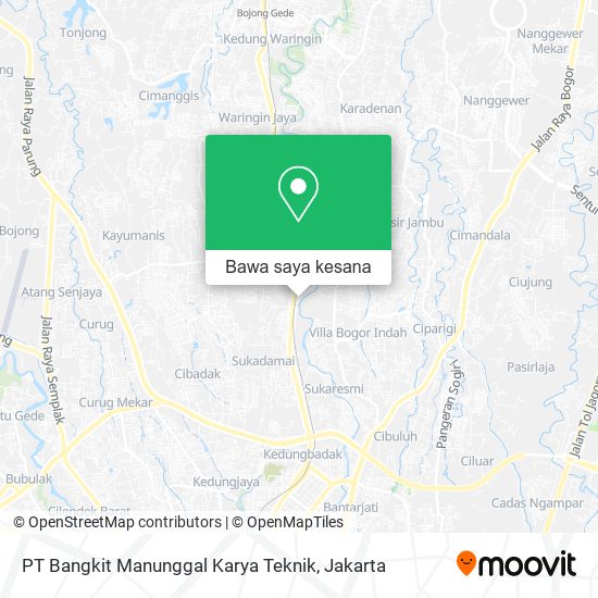 Peta PT Bangkit Manunggal Karya Teknik