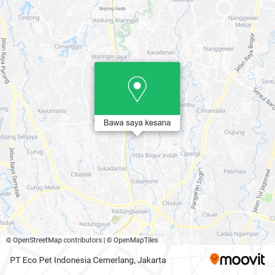 Peta PT Eco Pet Indonesia Cemerlang