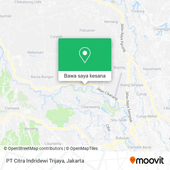 Peta PT Citra Indridewi Trijaya
