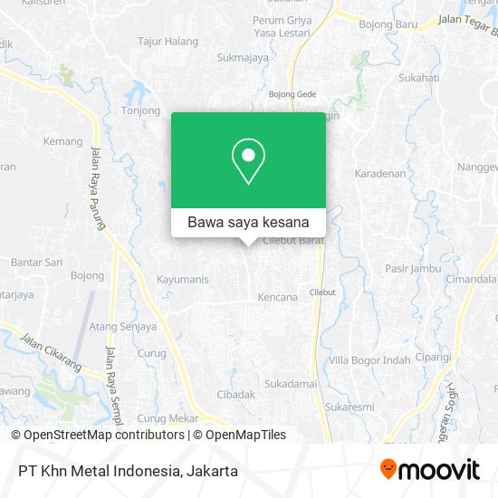 Peta PT Khn Metal Indonesia