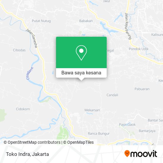 Peta Toko Indra