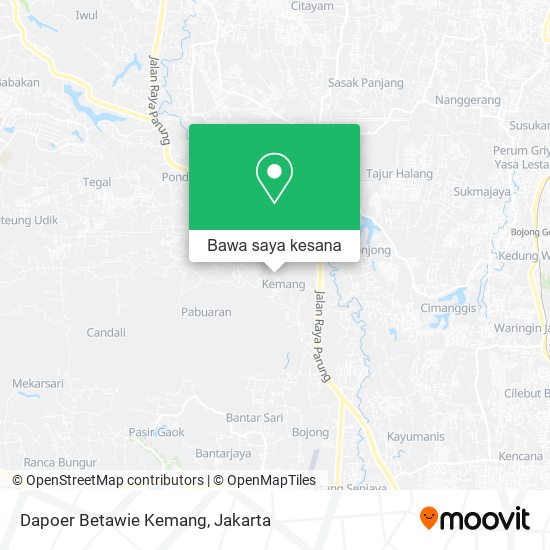 Peta Dapoer Betawie Kemang
