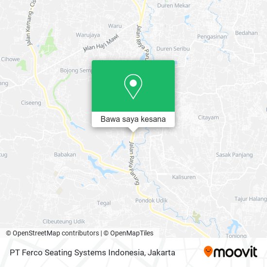 Peta PT Ferco Seating Systems Indonesia