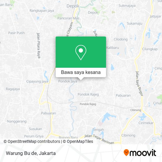 Peta Warung Bu de