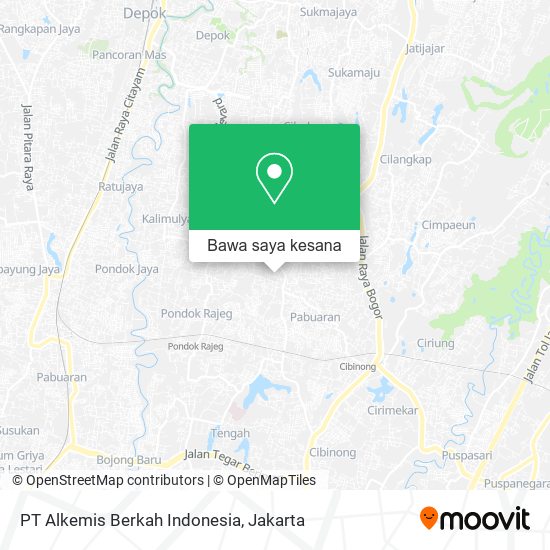 Peta PT Alkemis Berkah Indonesia