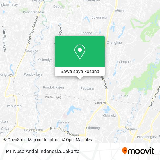 Peta PT Nusa Andal Indonesia