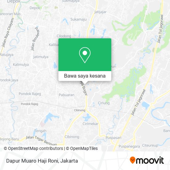 Peta Dapur Muaro Haji Roni