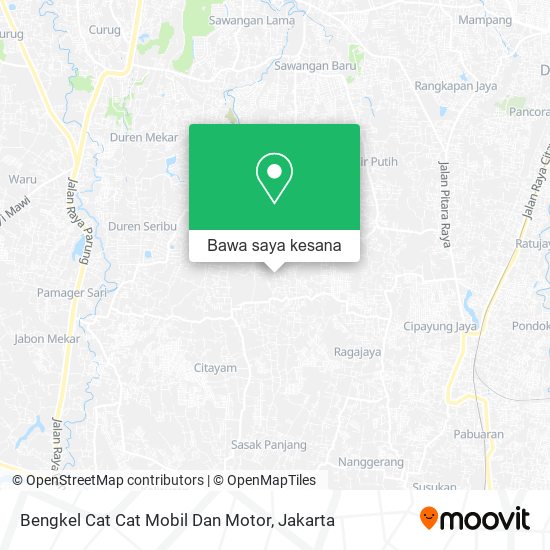 Peta Bengkel Cat Cat Mobil Dan Motor