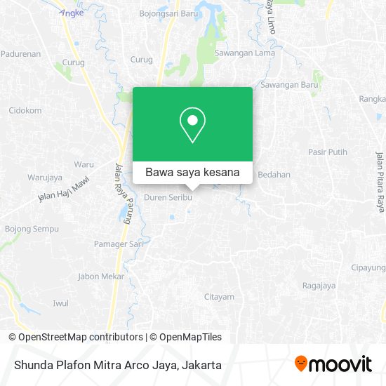 Peta Shunda Plafon Mitra Arco Jaya