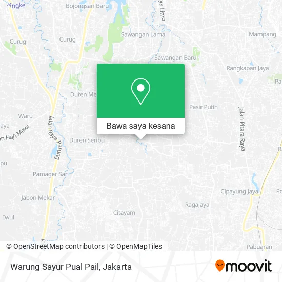 Peta Warung Sayur Pual Pail