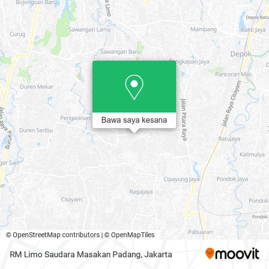 Peta RM Limo Saudara Masakan Padang