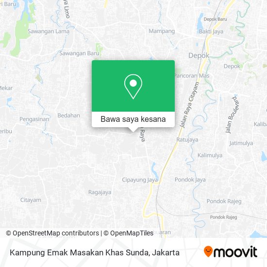 Peta Kampung Emak Masakan Khas Sunda