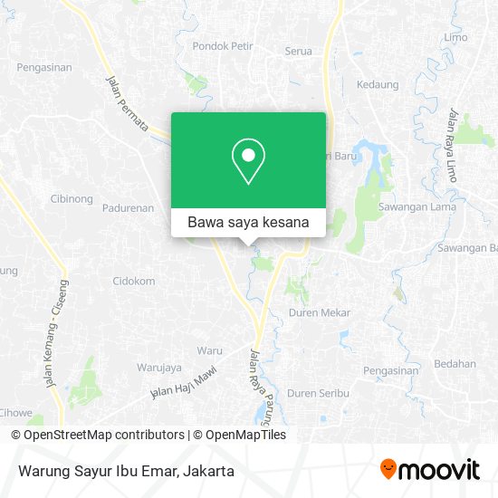 Peta Warung Sayur Ibu Emar
