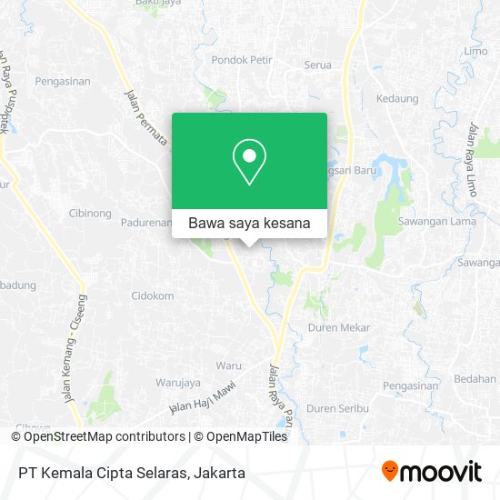 Peta PT Kemala Cipta Selaras