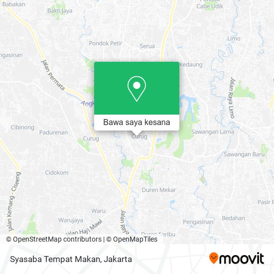 Peta Syasaba Tempat Makan