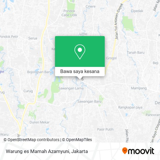 Peta Warung es Mamah Azamyuni