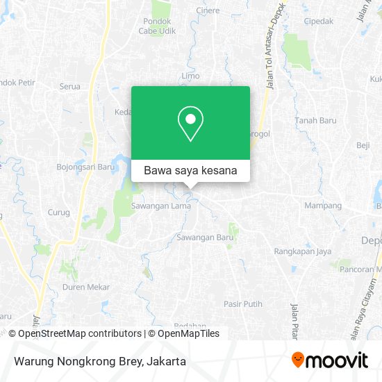 Peta Warung Nongkrong Brey