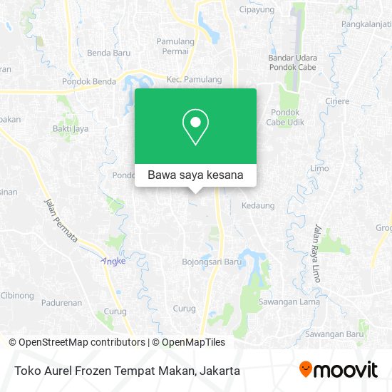 Peta Toko Aurel Frozen Tempat Makan