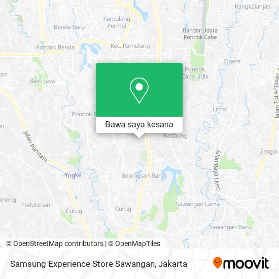 Peta Samsung Experience Store Sawangan