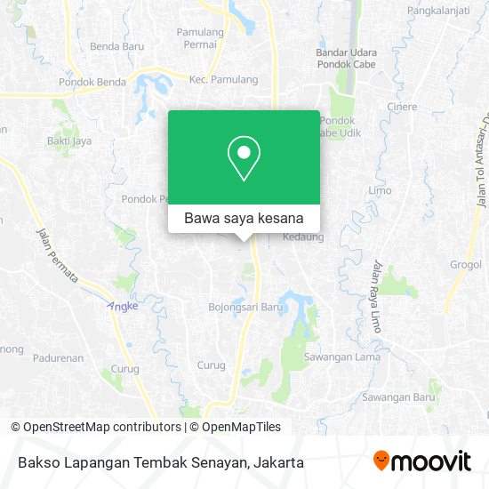 Peta Bakso Lapangan Tembak Senayan