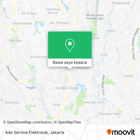 Peta Ade Service Elektronik