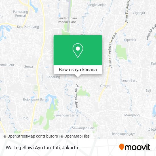 Peta Warteg Slawi Ayu Ibu Tuti