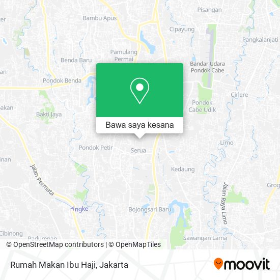 Peta Rumah Makan Ibu Haji