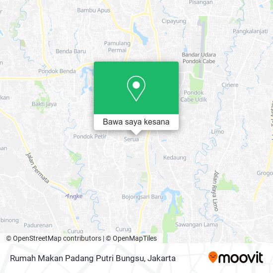Peta Rumah Makan Padang Putri Bungsu