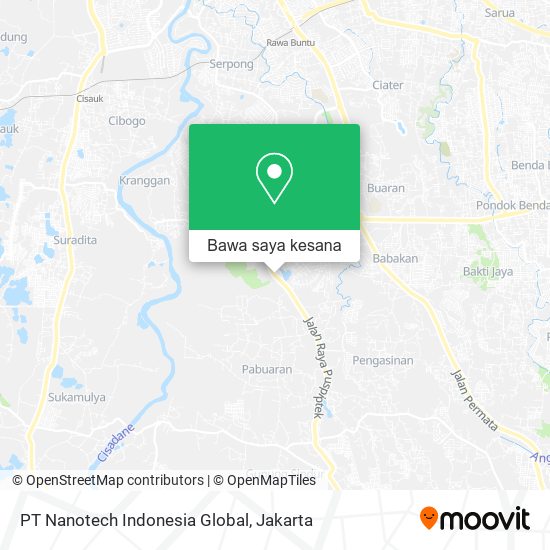 Peta PT Nanotech Indonesia Global