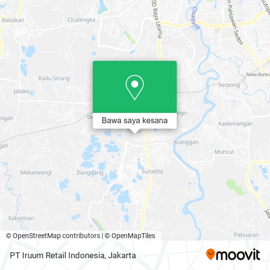 Peta PT Iruum Retail Indonesia