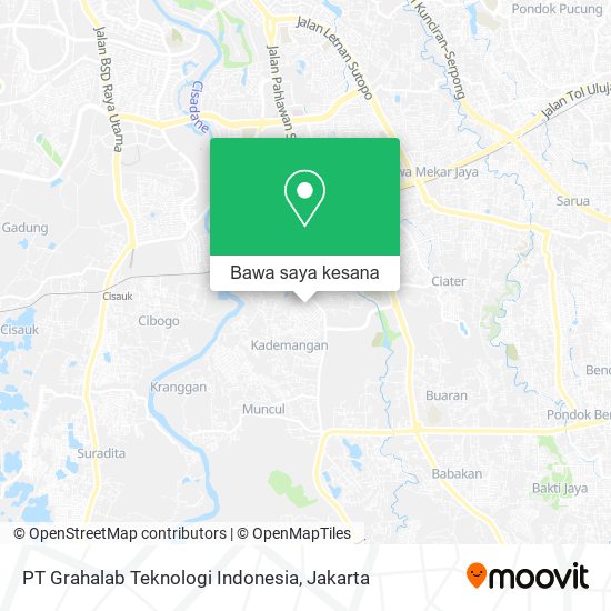 Peta PT Grahalab Teknologi Indonesia